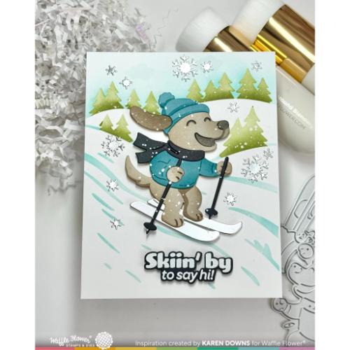 Waffle Flower - Cool Pup Die-n-stencil