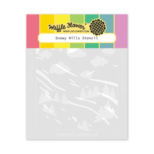 Waffle Flower - Snowy Hills Stencil