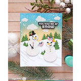 Waffle Flower - Snowy Hills Stencil