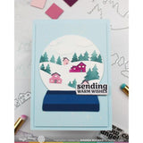 Waffle Flower - Snowy Hills Stencil