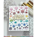 Waffle Flower - Snowflake Background Die