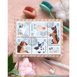 Waffle Flower - Postage Collage Woof Stencil