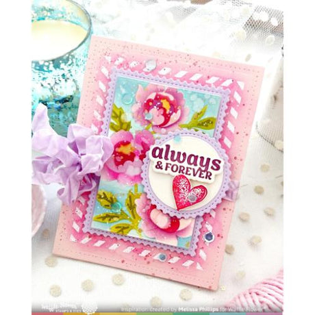 Waffle Flower - Nesting Postage Collage Peony Stencil