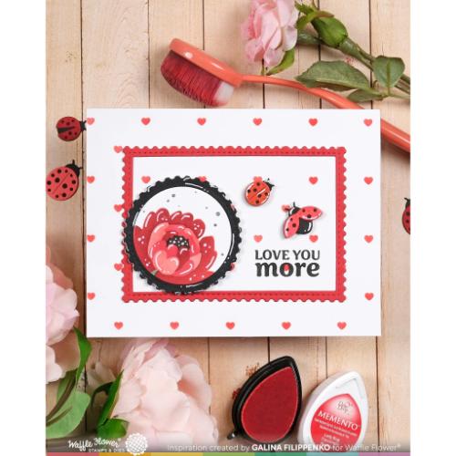 Waffle Flower - Nesting Postage Collage Peony Stencil