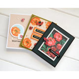 Waffle Flower - Nesting Postage Collage Peony Stencil