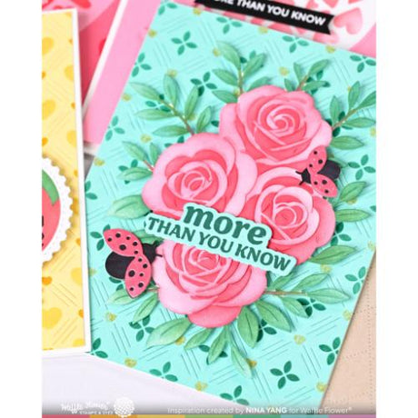 Waffle Flower - Rose Bouquet Stencil