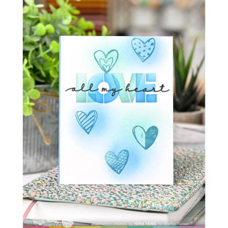 Waffle Flower - Inside Accents - Hearts Stamp Set