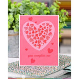 Waffle Flower - Inlaid Hearts Detail Stamp Set