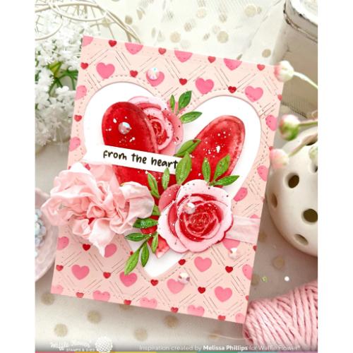 Waffle Flower - Double Stitched Hearts Die