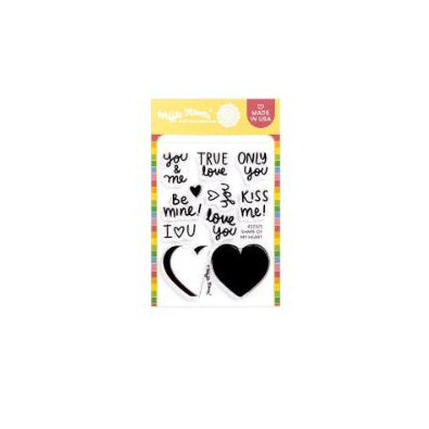 Waffle Flower - Shape of My Heart Stamp Set
