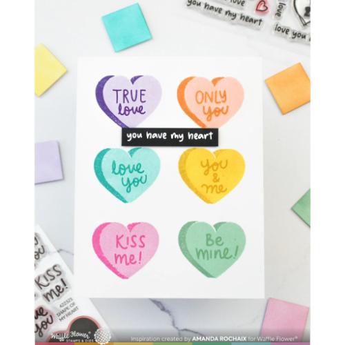 Waffle Flower - Shape of My Heart Stamp Set