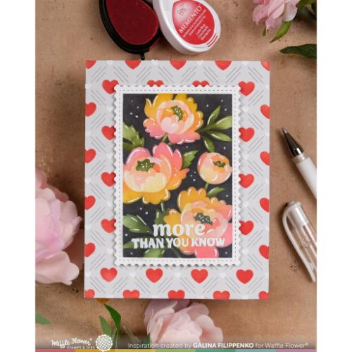 Waffle Flower - Dashed Lattice Texture Die