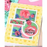 Waffle Flower - Dashed Lattice Hearts Stencil