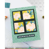 Waffle Flower - Dashed Lattice Dots Stencil