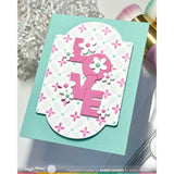 Waffle Flower - Dashed Lattice Dots Stencil