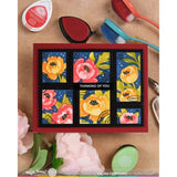 Waffle Flower - Postage Collage Peony Stencil