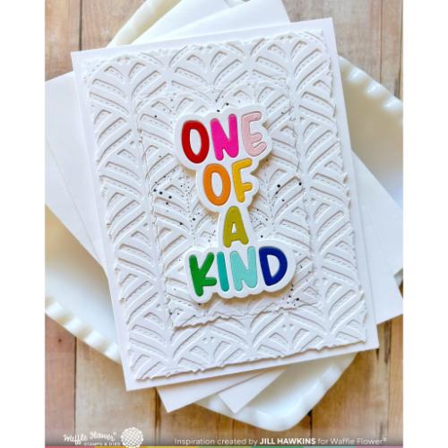 Waffle Flower - Happy Leaves Panel Die