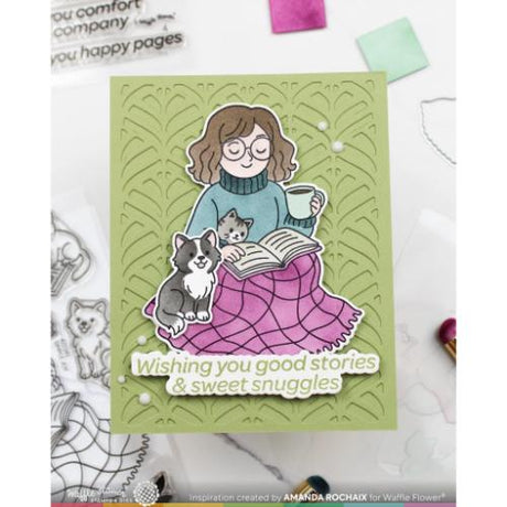 Waffle Flower - Happy Leaves Panel Die