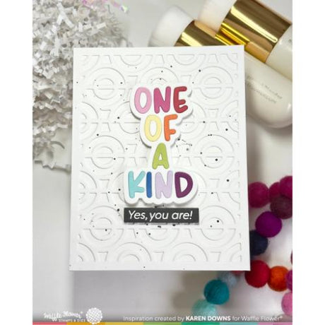 Waffle Flower - Happy Circles Panel Die