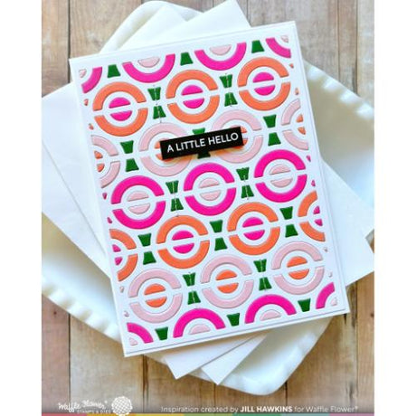 Waffle Flower - Happy Circles Panel Die