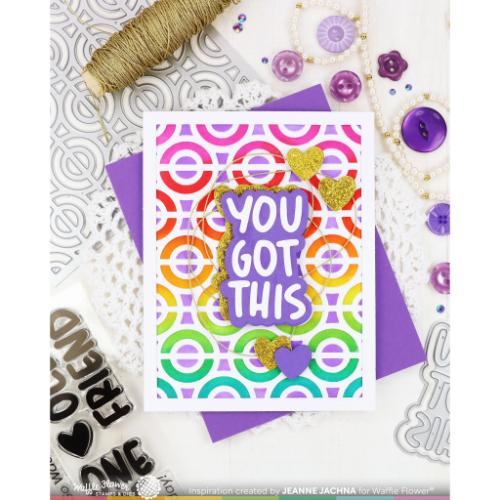 Waffle Flower - Happy Circles Panel Die