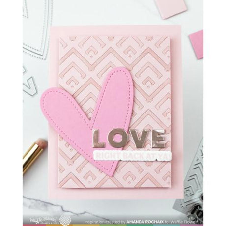 Waffle Flower - Happy Chevrons Stencil