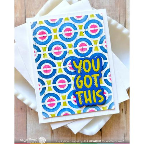 Waffle Flower - Happy Circles Stencil