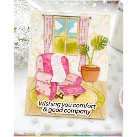 Waffle Flower - Cozy Spot Coloring Stencil