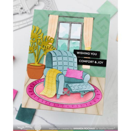 Waffle Flower - Cozy Spot Coloring Stencil