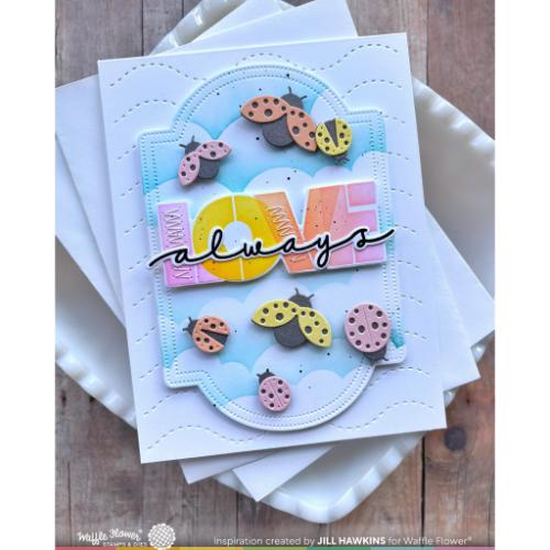 Waffle Flower - Nesting Piercing Classic Labels Die