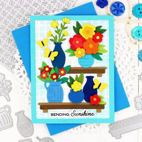 Waffle Flower - Floral Shelf Die