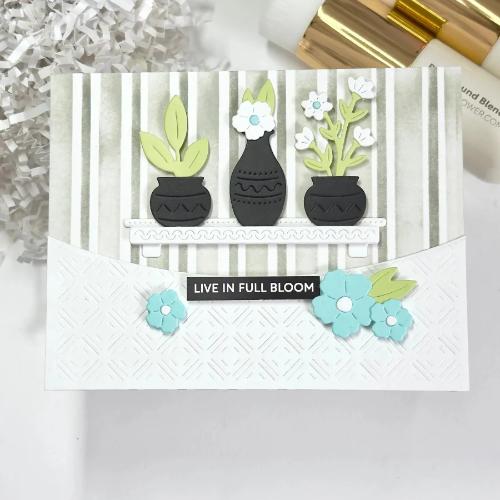 Waffle Flower - Floral Shelf Die