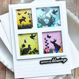 Waffle Flower - Postage Collage Spring Silhouettes Stamp Set
