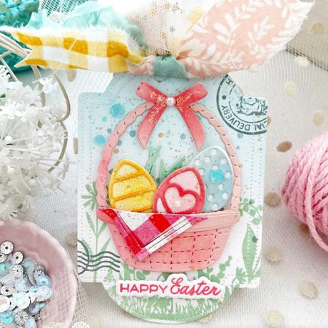 Waffle Flower - Postage Collage Spring Silhouettes Stamp Set