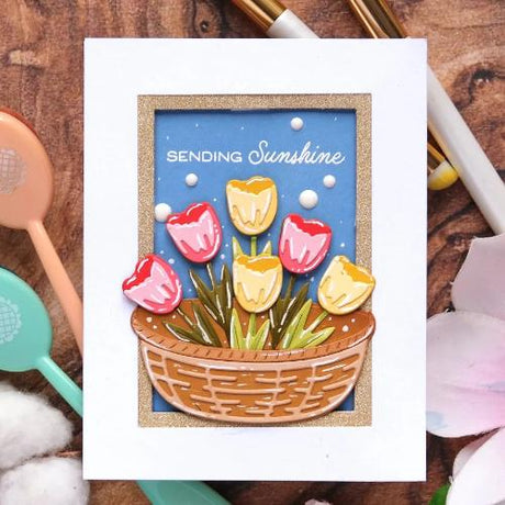 Waffle Flower - Basketful Base Die