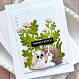 Waffle Flower - Basketful of Puppies Die-n-stencil