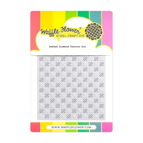 Waffle Flower - Dashed Diamond Texture Die