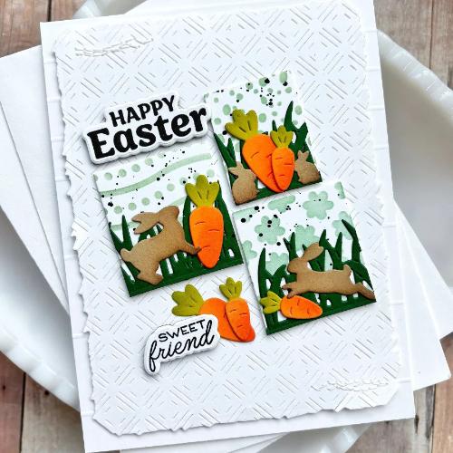 Waffle Flower - Dashed Diamond Texture Die