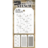 Tim Holtz Mini Layered Stencil Set 3/Pkg Set #44