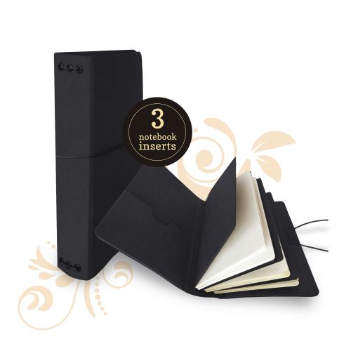 Graphic 45 - Travel Album with Notebook Set Black - Postage as per Actual