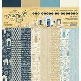 Graphic 45 - The Beach is Calling 12x12 Patterns & Solids Pack - Postage as per Actual