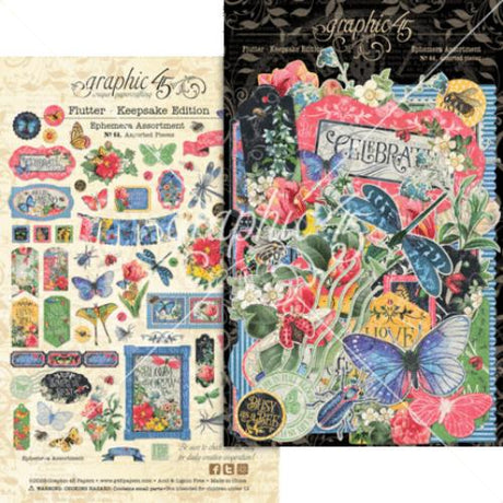 Graphic 45 Flutter Keepsake Kit with Exclusive Metal Die-Set (4503034) - Postage as per Actual