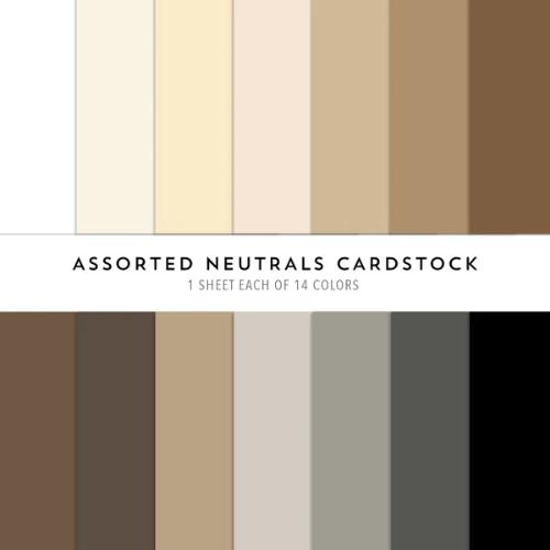 Concord & 9th - Neutrals Collection Assorted Cardstock Pack - Postage as per Actual