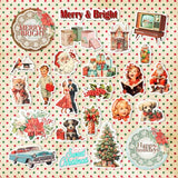 Memory Place Ephemera Cardstock Die-Cuts-Merry & Brigh