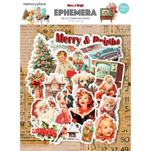 Memory Place Ephemera Cardstock Die-Cuts-Merry & Brigh