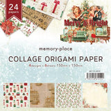 Memory Place Collage Origami Papers 5.9"X5.9" 24/Pkg Merry & Bright