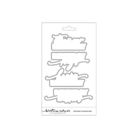 Concord & 9th - Big Day Birthday Stamp Set (6 x 8), Die Set, Stencil, Big Day Shadow Dies & Birthday Shadow Dies Bundle - Postage as per Actual