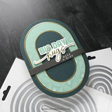 Concord & 9th - Big Day Birthday Stamp Set (6 x 8), Die Set, Stencil, Big Day Shadow Dies & Birthday Shadow Dies Bundle - Postage as per Actual