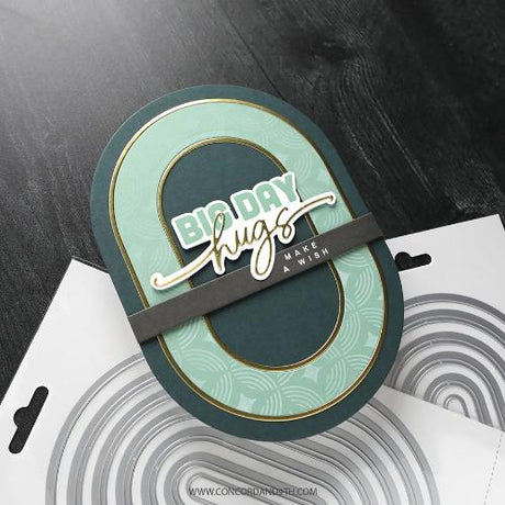 Concord & 9th - Big Day Birthday Stamp Set (6 x 8), Die Set, Stencil, Big Day Shadow Dies & Birthday Shadow Dies Bundle - Postage as per Actual