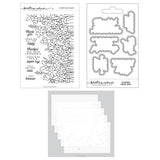 Concord & 9th - Flower Field Stamp Set (6 x 8), Dies and Stencil Bundle - Postage as per Actual